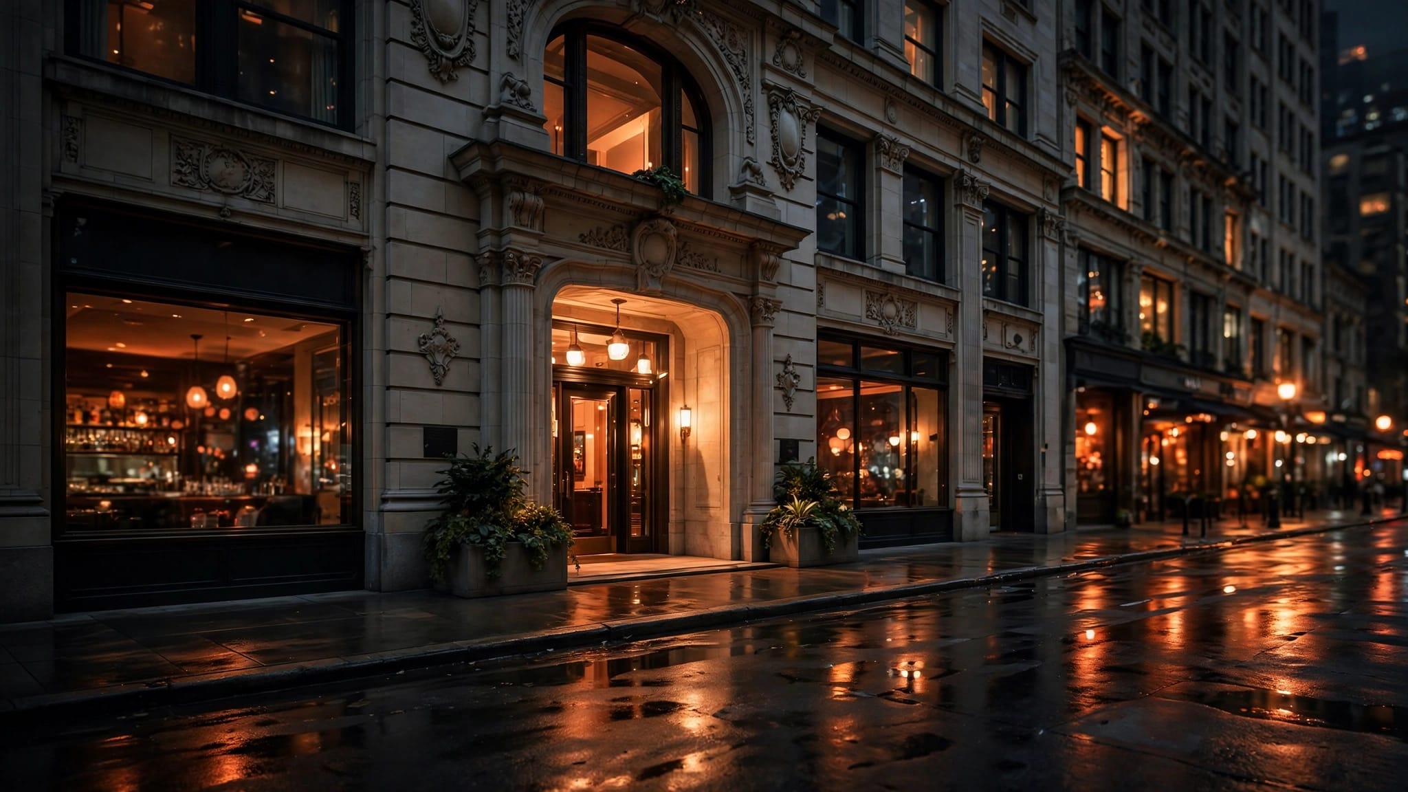 luxury hotel neighborhood